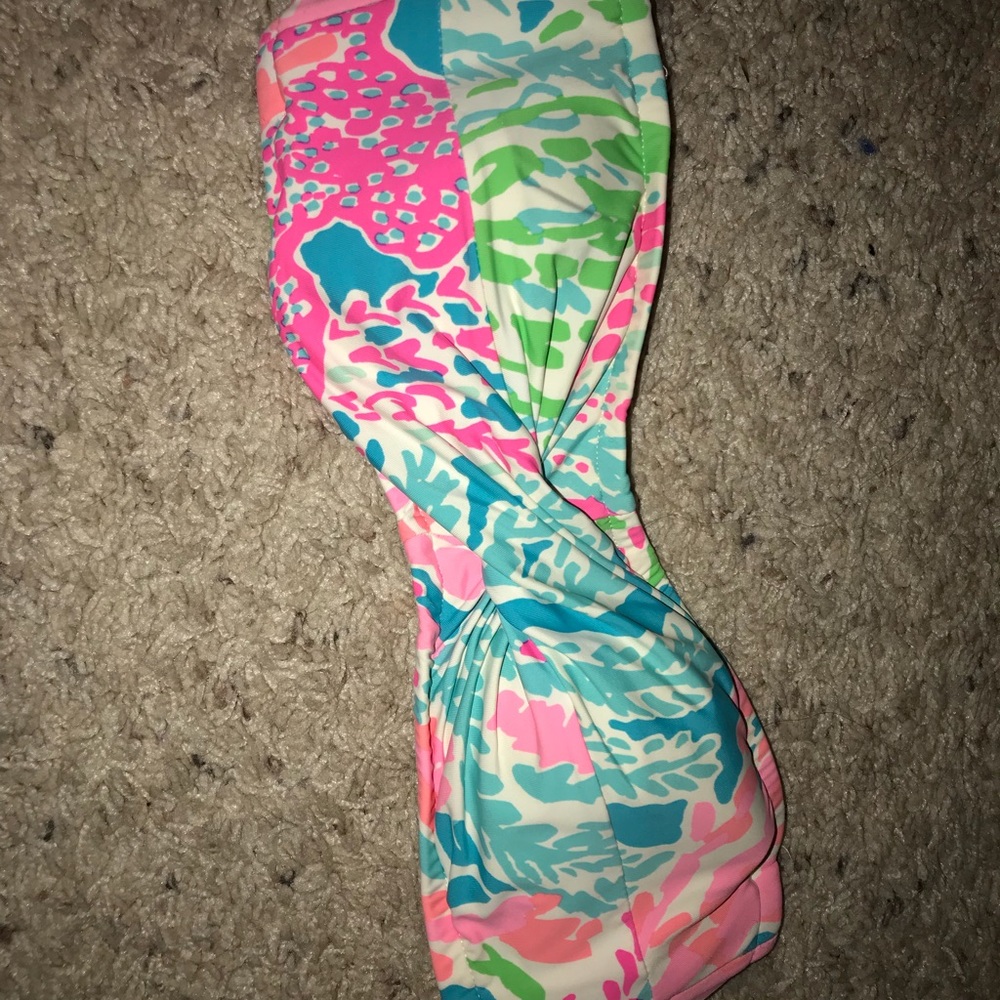 Lilly Pulitzer strapless bikini top